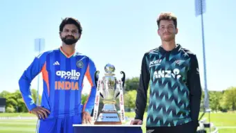ਭਾਰਤ ਬਨਾਮ ਨਿਊਜ਼ੀਲੈਂਡ ਪਹਿਲਾ ਟੀ-20 ਮੈਚ ਅੱਜ ਹੈਗਲੀ ਓਵਲ ਵਿਖੇ ਭਾਰਤ ਦੀ ਅਗਵਾਈ ਸ਼੍ਰੇਅਸ ਅਈਅਰ ਨਾਲ