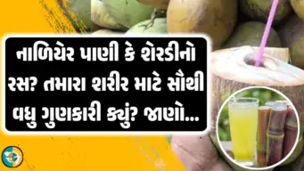 નારિયેળ પાણી કે શેરડીનો રસ? શરીર માટે સૌથી વધુ   ગુણકારી ક્યું? અહીં વાંચો સંપુર્ણ માહિતી.!