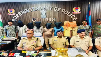 Giridih News : 13 चोरी कांडों का पुलिस ने किया खुलासा, सात गिरफ्तार