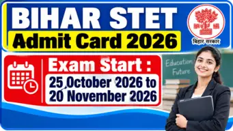 Bihar STET Admit Card Date 2026