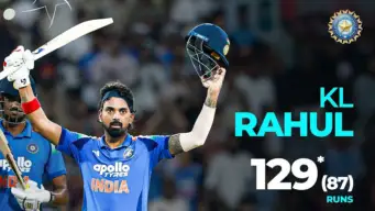 ವಿಂಡೀಸ್‌ಗೆ 352 ರನ್‌ಗಳ ಗೆಲುವಿನ ಗುರಿ: ರಾಹುಲ್ ಭರ್ಜರಿ ಶತಕ, ರೋಹಿತ್ ಶೈನಿಂಗ್