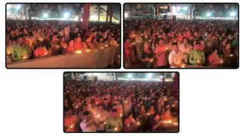 કરજણ નવરાત્રી ફેસ્ટિવલમાં 1,008 દીવડાની મહાઆરતીથી ભક્તિમય માહોલ