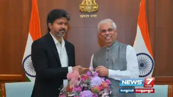 ஆளுநர் அர்லேக்கருக்கு முதல்வர் விஜய் நேரில் வாழ்த்து!