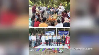 Navratri Havan Held at NIPER Amid Ongoing 46-Day Non-Teaching Staff Protest