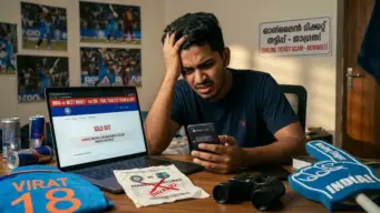 ഇന്ത്യ-വെസ്റ്റ് ഇൻഡീസ് മത്സരം: ക്രിക്കറ്റ് ടിക്കറ്റിന്റെ പേരില്‍ ലക്ഷങ്ങളുടെ ഓണ്‍ലൈൻ തട്ടിപ്പ് , ജാഗ്രത വേണമെന്ന് സൈബര്‍ പോലീസ്