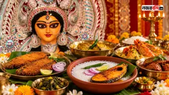 ফিশ ফ্রাই থেকে পান্তা-ইলিশ, দুর্গাপুজোর ভোগে আমিষের এমন বৈচিত্র কেন? এমন রীতির নেপথ্যে কী গল্প?