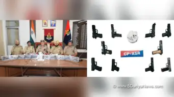 Three Linked To Drug Trafficking And Illegal Arms Smuggling Network Held With 10 Pistols, 1kg Heroin