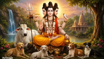 श्री दत्ताची आरती- त्रिगुणात्मक त्रिमूर्ती दत्त हा जाणा |
