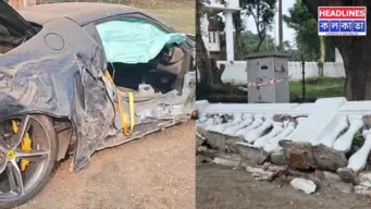 রেড রোডে ফের বেপরোয়া গাড়ির ধাক্কা, ভেঙে পড়ল ফোর্ট উইলিয়ামের দেওয়াল
