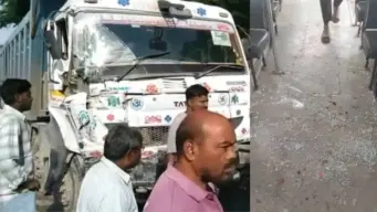 Lorry collides with RTC bus in Hyderabad, 12 injured
