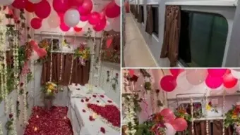 Honeymoon coach: Railways responds to viral video of first AC cabin decorated with balloons, flowers - 'Serious lapse'