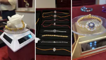 Raksha Bandhan  :   સુરતમાં ગોલ્ડ-ડાયમંડ મઢેલી રાખડીઓનું 'રોયલ' કલેક્શન, કિંમત ₹2500થી ₹800000
