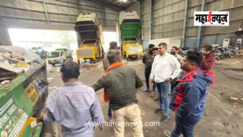 काळेवाडी कचरा संकलन केंद्राची स्थायी समिती सभापती अभिषेक बारणे यांच्याकडून पाहणी