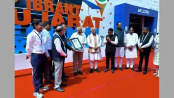 Vadodara: iNDEXTb received Guinness World Record certificate during Vibrant Gujarat Global Summit