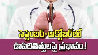 సెప్టెంబర్‌-అక్టోబర్‌లో ఊపిరితిత్తులపై ప్రభావం.. ఈ జాగ్రత్తలు తప్పనిసరి!