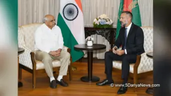 Prince Rahim Aga Khan V meets CM Bhupendra Patel