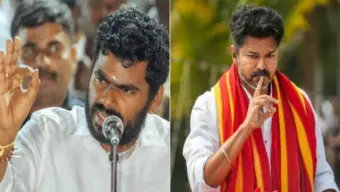 Annamalai: "லண்டனிலே பணம் இல்லை.. தமிழ்நாட்டிற்கு கொடுக்க அவங்களுக்கு ஏது காசு?" விஜய்க்கு அண்ணாமலை கேள்வி