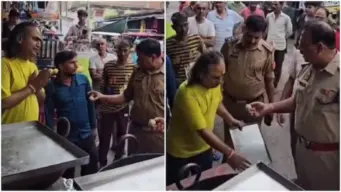 'Khud Ki Mithai Kha Lo!' UP Sweet Shop Owner Refuses To Eat His Own Sweets During Inspection; Video Goes Viral