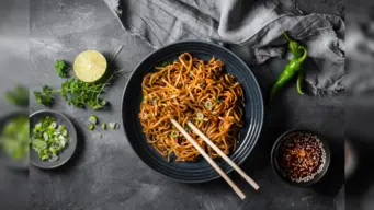 How to Make Restaurant-Style Veg Noodles with Fresh Homemade Schezwan Sauce