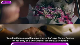 "I couldn't have asked for a more fun entry" says Chhavi Pandey on her entry on a two-wheeler in Sony SAB's Yaadein