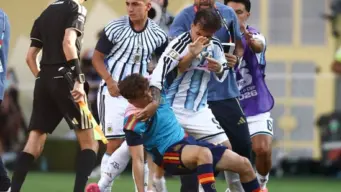 Lionel Messi does not intervene as teammates spark ugly brawl after final defeat: 'We've seen this with them before'