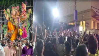 મુંબઈમાં ગણપતિ આગમ યાત્રા દરમિયાન અંધાધૂંધી, હોબાળો