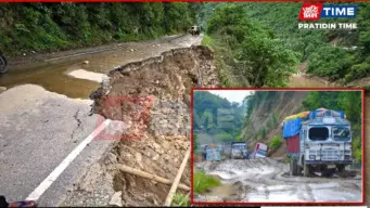 Landslides Halt NH-37 in Manipur, 500 Vehicles Stranded Amid Heavy Rain