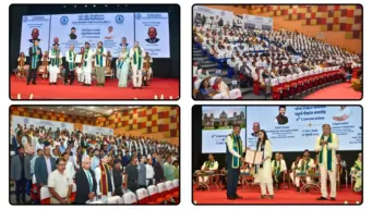 ગતિ શક્તિ વિશ્વવિદ્યાલયનો યોજાયો ચોથો પદવીદાન સમારોહ  :   121 વિદ્યાર્થીઓને પદવી એનાયત