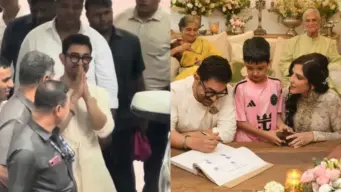 Aamir Khan Greets Media With Folded Hands In First Appearance After Marrying Gauri Spratt
