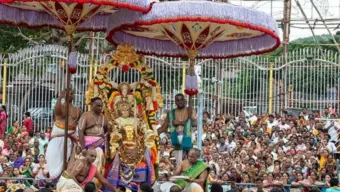 హనుమంత వాహనంపై కోదండరాముని అలంకారంలో శ్రీమలయప్ప