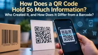 How Does a QR Code Hold So Much Information? Who Created It and How Does It Differ From a Barcode?