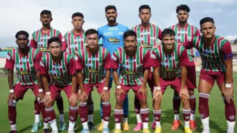 ১০ জনের মোহনবাগানের রুদ্ধশ্বাস জয়, ৮ বছর পর কলকাতা লিগের মুকুট সবুজ-মেরুনের