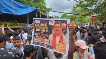 Calm, colourful, resolute: Over 500 join peaceful NEET protest in Guwahati