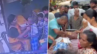 Visakhapatnam Shocker: వీడియో ఇదిగో.. టీచర్ అరుపులకు భయంతో వణికి.. ఒక్కసారిగా కుప్పకూలిన బాలుడు.. తీవ్ర ఆందోళనతో ప్రాణాలు వదిలిన చిన్నారి..