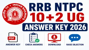 RRB NTPC 10+2 UG Answer Key 2026