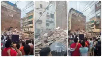 Several feared trapped as building collapses in Delhi's Satya Niketan - Video