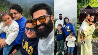 PHOTOS: ಪತ್ನಿ, ಮಕ್ಕಳೊಂದಿಗೆ ಪ್ರಕೃತಿ ಮಡಿಲಲ್ಲಿ ಮಿಂದೆದ್ದ ರಿಷಬ್ ಶೆಟ್ಟಿ
