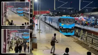 Hydrogen Train : भारताच्या पहिल्या हायड्रोजन ट्रेनवर दगडफेक? सोशल मीडियावरील 'त्या' व्हिडिओमागचे धक्कादायक सत्य