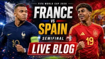 France 0-0 Spain, FIFA World Cup 2026 Semifinal LIVE: La Roja dominate possession in early stages as Les Blues struggle in midfield
