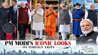 PM Narendra Modi's Most Talked-About Looks: From the 'Name Suit' to Mongolian Traditional Wear