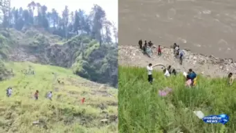 चिनाब नदी में गिरी गाड़ी राहत और बचाव जारी