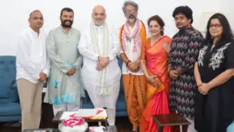 फिल्म 'हनुमान अंश' की सफलता पर अमित शाह से मुलाकात