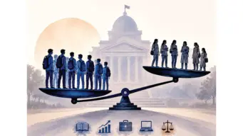 Males outnumber females in Guj  public universities GCAS data shows 1.68 lakh male vs 1.54 lakh female admissions; women lead only in BA, men ahead in commerce, BBA and BCA