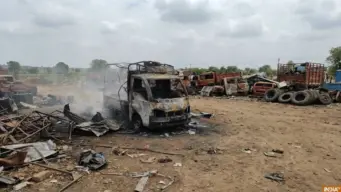 ભંગાર ઉતારતી વખતે વાહનની ડીઝલ ટાંકીમાં વિસ્ફોટ, 2 માસૂમ બાળકો સહિત 4 લોકોના કરુણ મોત
