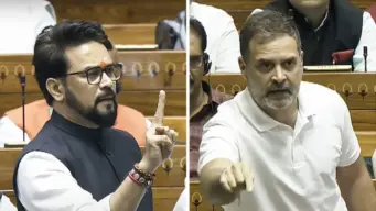 ವಂದೇ ಮಾತರಂ ಹಾಡಲು 3 ನಿಮಿಷ ಸಮಯವಿಲ್ಲವೇ? ದೇಶದ ಸಂವಿಧಾನಕ್ಕಿಂತ ಗಾಂಧಿ ಕುಟುಂಬವೇ ದೊಡ್ಡದೇ? ಕಾಂಗ್ರೆಸ್ ವಿರುದ್ಧ ಕಿಡಿಕಾರಿದ ಅನುರಾಗ್ ಠಾಕೂರ್