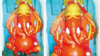 बीड येथील तेराशे वर्षांपूर्वीची दगडी गणेशमूर्ती; लखलखाट नाही.. दणदणाट नाही, पण या मूर्तीला तोड नाही