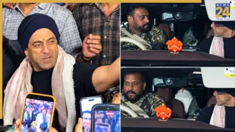 Salman Khan loses cool, hits driver after car accidentally runs over fan's foot during Ganpati Darshan; Video goes viral - WATCH