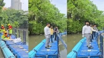 मालाड खाड़ी में उतरा 'द ओशन-क्लीनअप' इंटरसेप्टर, प्लास्टिक कचरे पर मुंबई का बड़ा कदम