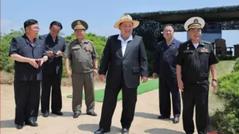 North Korea's Kim Jong Un observes destroyer weapons Tests