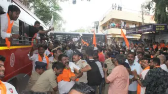 Hubballi: Protest erupts over 'encroachment' of temple pond